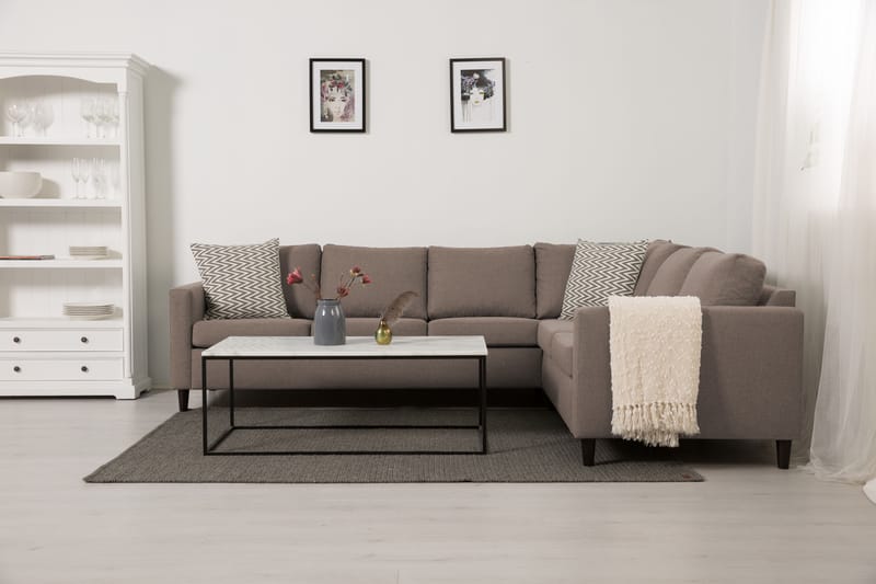 Zero Hjørnesofa Vendbar - Beige - Møbler - Sofaer - Hjørnesofa