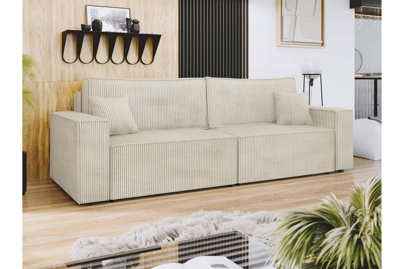 Hobson Sofa 3-personers - Beige - Møbler - Sofaer - 3 personers sofa