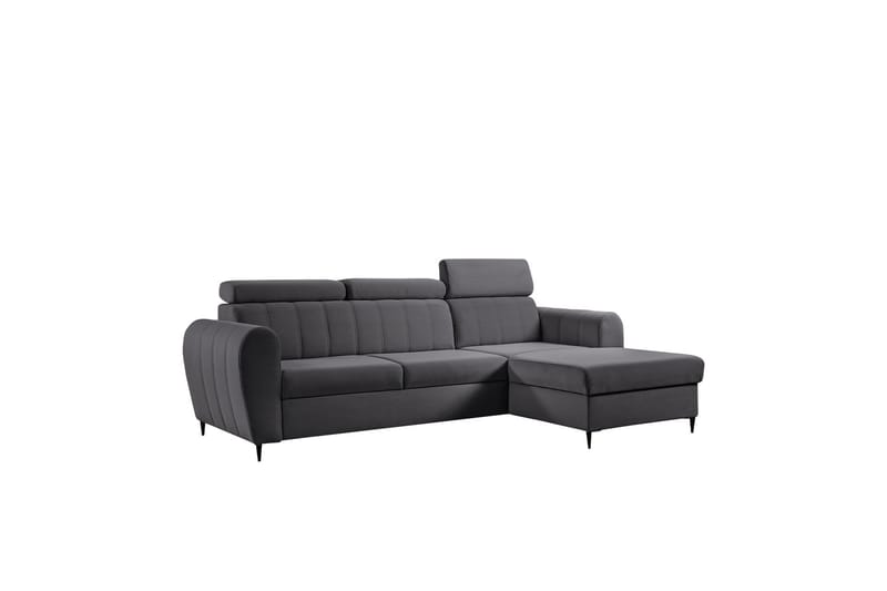 Hoffman Sofa med Divan 3-seter - Grå - Møbler - Sofaer - Sofa med chaiselong