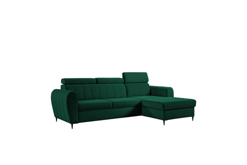 Hoffman Sofa med Divan 3-seter - Grøn - Møbler - Sofaer - Sofa med chaiselong