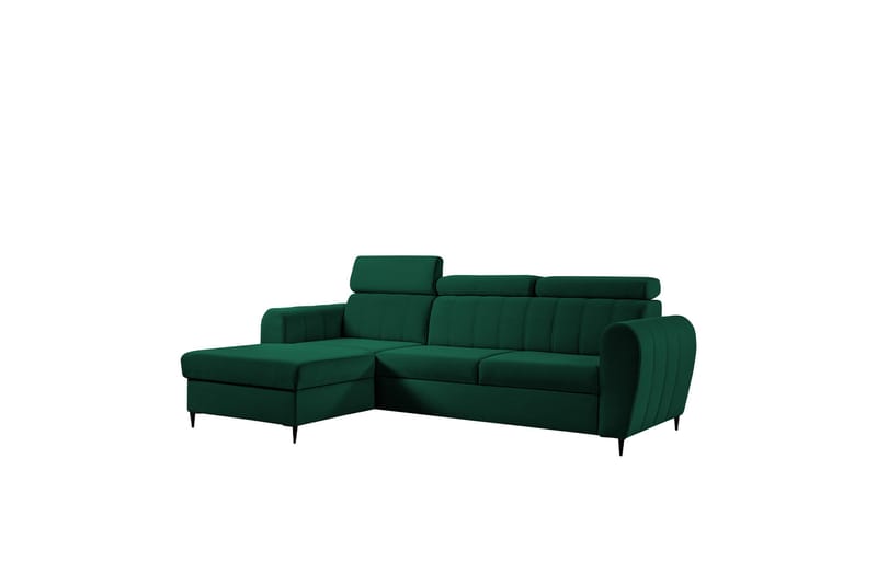 Hoffman Sofa med Divan 3-seter - Grøn - Møbler - Sofaer - Sofa med chaiselong