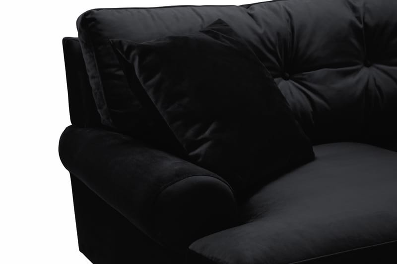 Andrew Veloursofa 2-pers - Sort/Messing - Møbler - Sofaer - Howard sofa