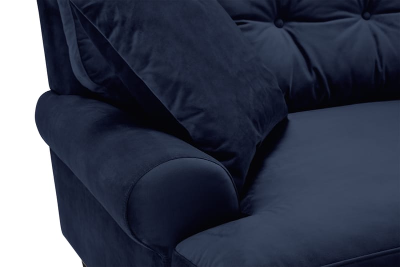 Andrew Veloursofa 3-pers - Midnatsblå/Messing - Howard sofa - Velour sofaer - 3 personers sofa