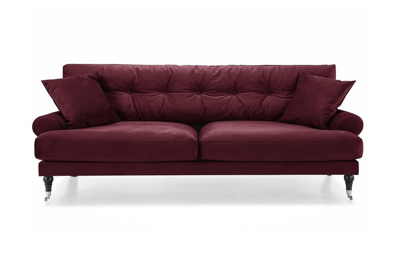 Andrew Veloursofa 3-pers - Lilla/Krom - Møbler - Sofaer - Howard sofa