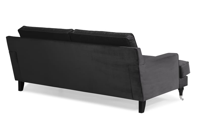 Dalby 3-personers Sofa Velour - Mørkegrå - Møbler - Sofaer - Howard sofa