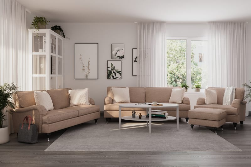 Howard Classic 3,5-personers Sofa - Mørkbeige - Møbler - Sofaer - Howard sofa