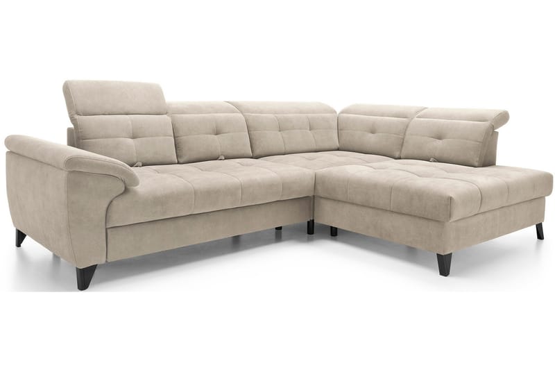 Inferne 5-personers Sofa med Chaiselong - Beige - Møbler - Sofaer - Sofa med chaiselong