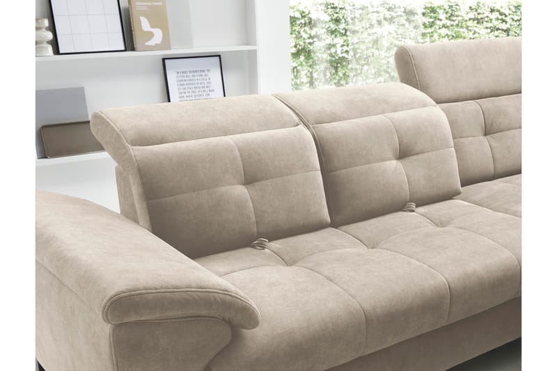 Inferne 5-personers Sofa med Chaiselong - Beige - Møbler - Sofaer - Sofa med chaiselong