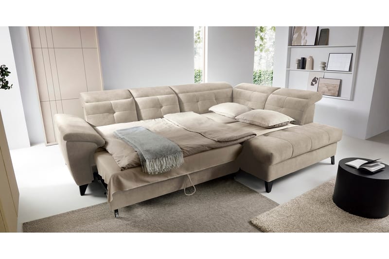 Inferne 5-personers Sofa med Chaiselong - Beige - Møbler - Sofaer - Sofa med chaiselong