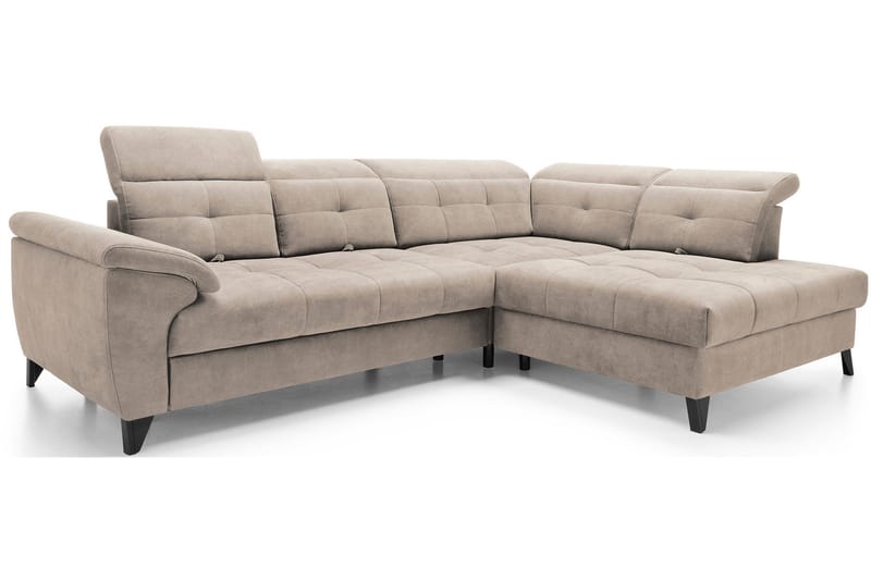 Inferne 5-personers Sofa med Chaiselong - Beige - Møbler - Sofaer - Sofa med chaiselong