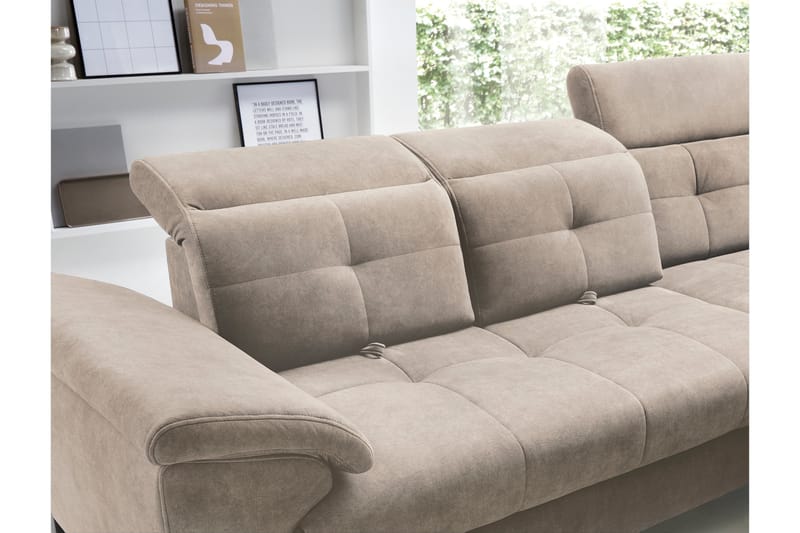 Inferne 5-personers Sofa med Chaiselong - Beige - Møbler - Sofaer - Sofa med chaiselong