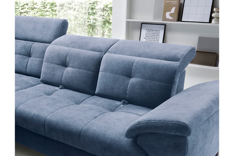 Inferne 5-personers Sofa med Chaiselong - Mørkeblå - Møbler - Sofaer - Sofa med chaiselong