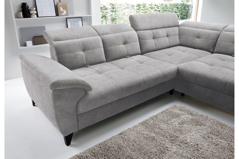 Inferne 5-personers Sofa med Chaiselong - Grå - Møbler - Sofaer - Sofa med chaiselong