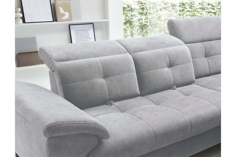 Inferne 5-personers Sofa med Chaiselong - Grå - Møbler - Sofaer - Sofa med chaiselong