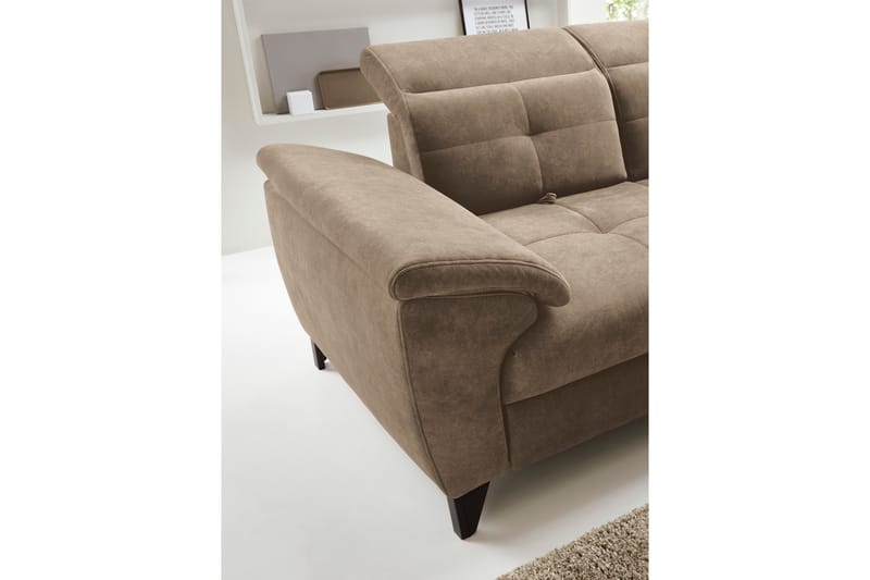 Inferne 5-personers Sofa med Chaiselong - Mørk beige - Møbler - Sofaer - Sofa med chaiselong