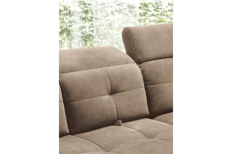 Inferne 5-personers Sofa med Chaiselong - Mørk beige - Møbler - Sofaer - Sofa med chaiselong