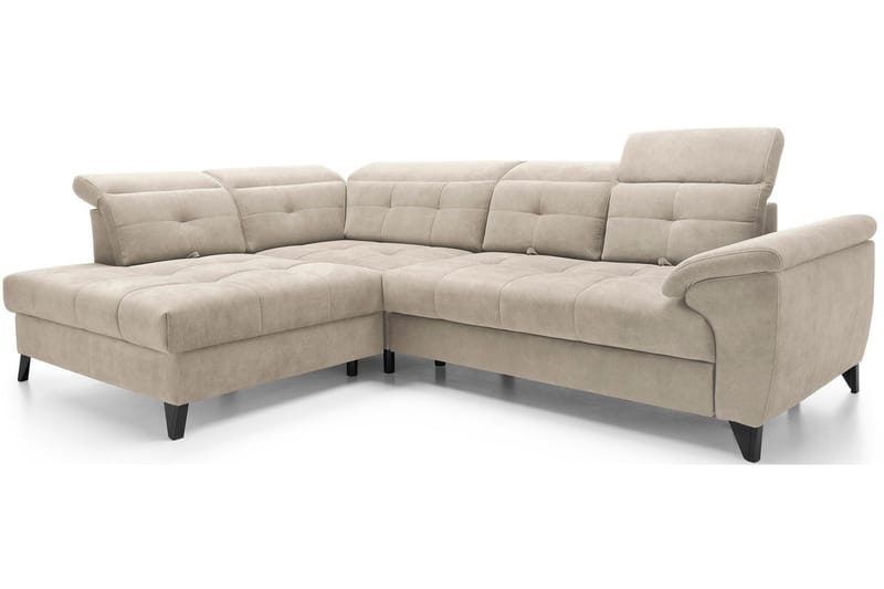 Inferne 5-personers Sofa med Chaiselong - Beige - Møbler - Sofaer - Sofa med chaiselong