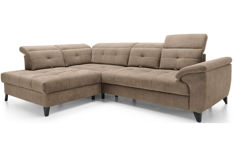 Inferne 5-personers Sofa med Chaiselong - Mørk beige - Møbler - Sofaer - Sofa med chaiselong