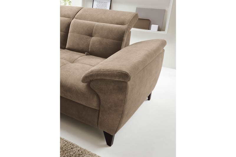 Inferne 5-personers Sofa med Chaiselong - Mørk beige - Møbler - Sofaer - Sofa med chaiselong