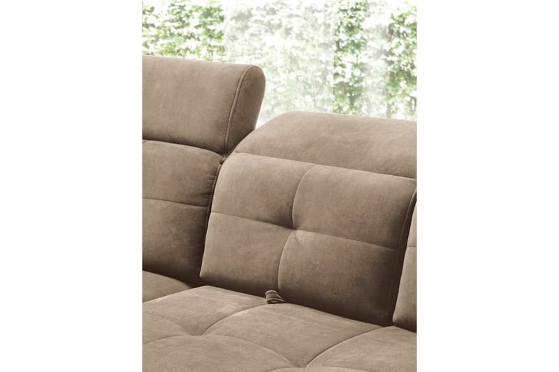 Inferne 5-personers Sofa med Chaiselong - Mørk beige - Møbler - Sofaer - Sofa med chaiselong