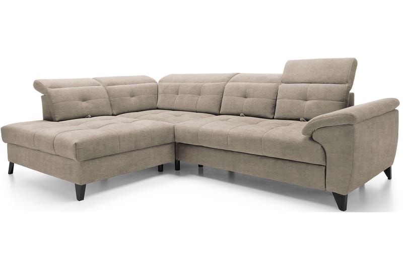 Inferne 5-personers Sofa med Chaiselong - Beige - Møbler - Sofaer - Sofa med chaiselong