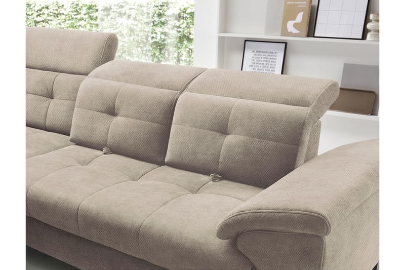 Inferne 5-personers Sofa med Chaiselong - Beige - Møbler - Sofaer - Sofa med chaiselong