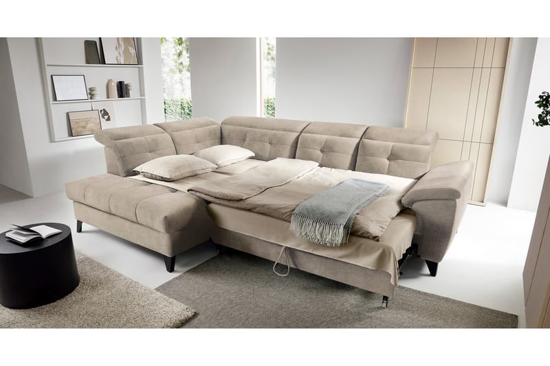 Inferne 5-personers Sofa med Chaiselong - Beige - Møbler - Sofaer - Sofa med chaiselong