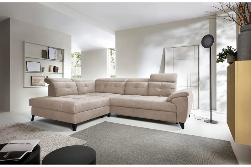 Inferne 5-personers Sofa med Chaiselong - Beige - Møbler - Sofaer - Sofa med chaiselong