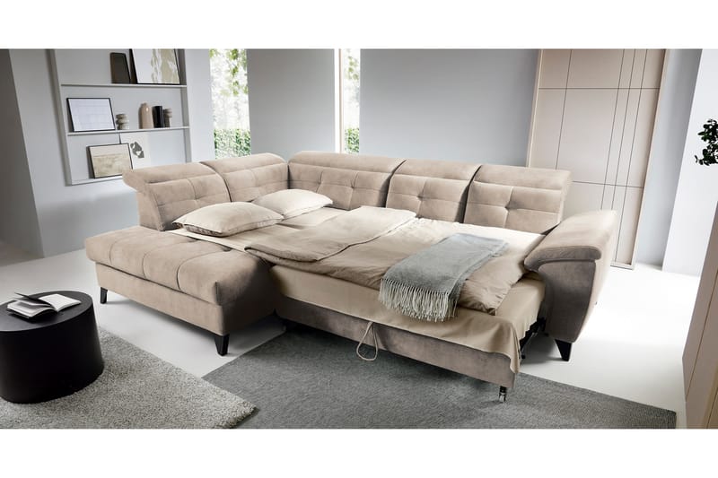 Inferne 5-personers Sofa med Chaiselong - Beige - Møbler - Sofaer - Sofa med chaiselong