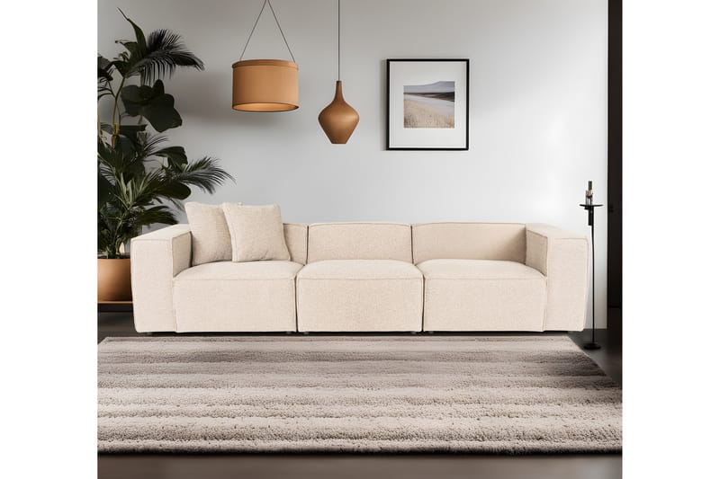 Kaolins Sofa 3-personers - Fersken - Møbler - Sofaer - 3 personers sofa