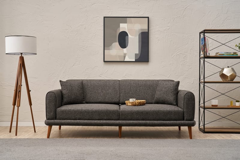 Khambalia 3-personers Sofa - Antracit - Møbler - Sofaer - 3 personers sofa