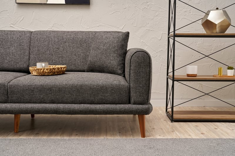 Khambalia 3-personers Sofa - Antracit - Møbler - Sofaer - 3 personers sofa