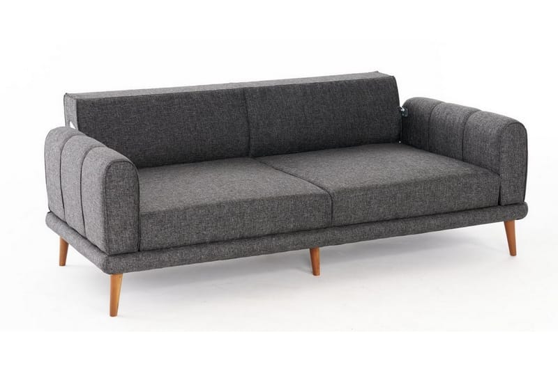 Khambalia 3-personers Sofa - Antracit - Møbler - Sofaer - 3 personers sofa