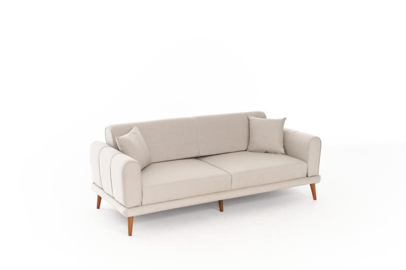 Khambalia 3-personers Sofa - Creme - Møbler - Sofaer - 3 personers sofa