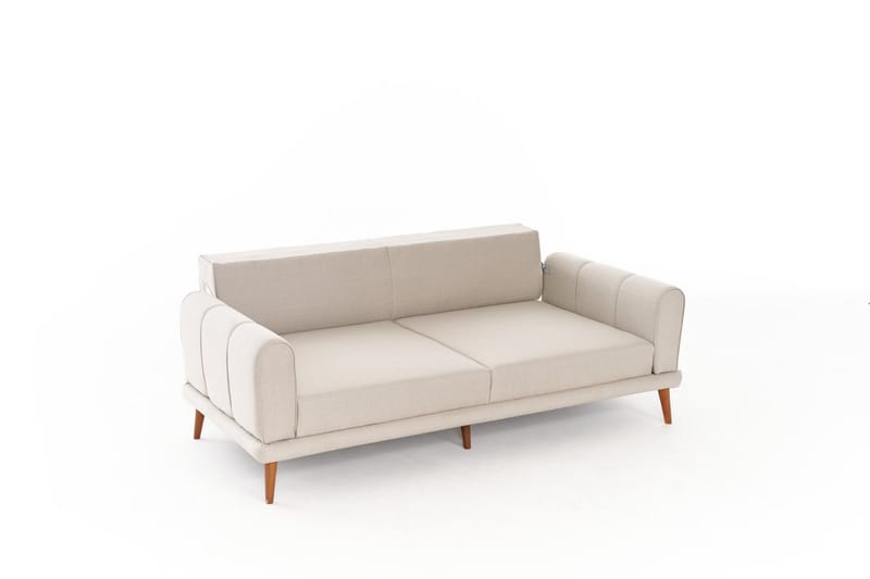 Khambalia 3-personers Sofa - Creme - Møbler - Sofaer - 3 personers sofa