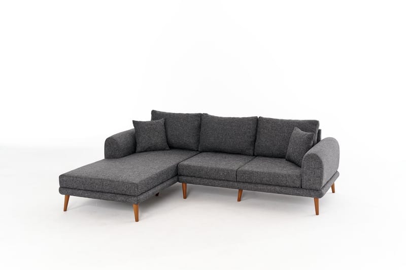 Khambalia 4-personers Sofa med Chaiselong - Antracit - Møbler - Sofaer - Sofa med chaiselong