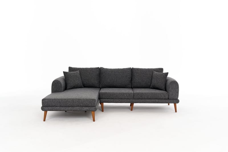 Khambalia 4-personers Sofa med Chaiselong - Antracit - Møbler - Sofaer - Sofa med chaiselong