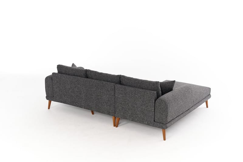 Khambalia 4-personers Sofa med Chaiselong - Antracit - Møbler - Sofaer - Sofa med chaiselong