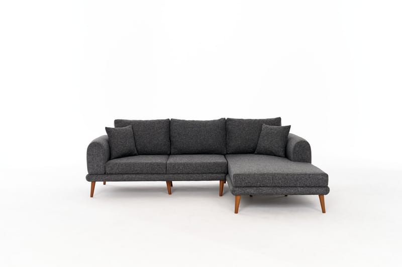 Khambalia 4-personers Sofa med Chaiselong - Antracit - Møbler - Sofaer - Sofa med chaiselong