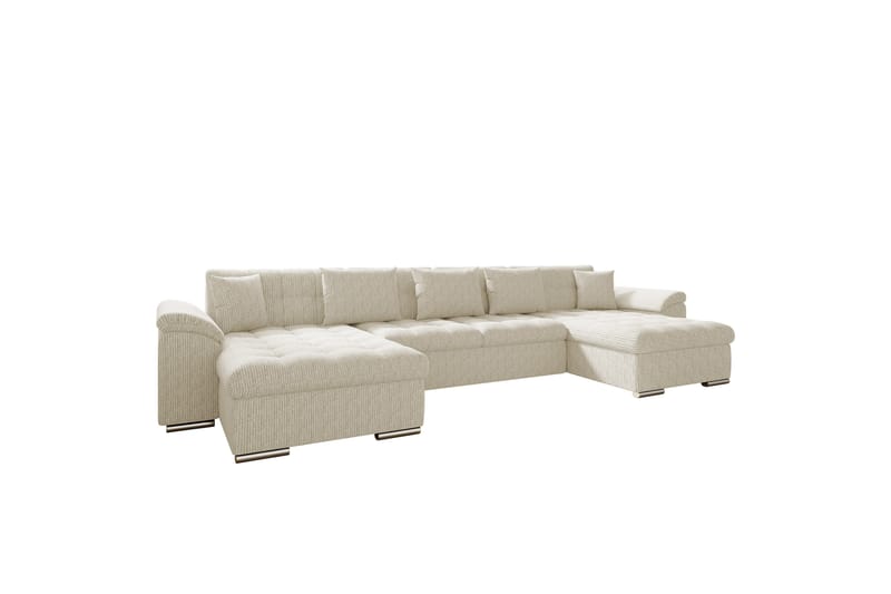 Kinzer Sofa Dobbeldivan 5-seter - Beige - Møbler - Sofaer - U Sofa