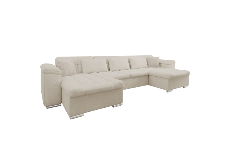 Kinzer Sofa Dobbeldivan 5-seter - Beige - Møbler - Sofaer - U Sofa