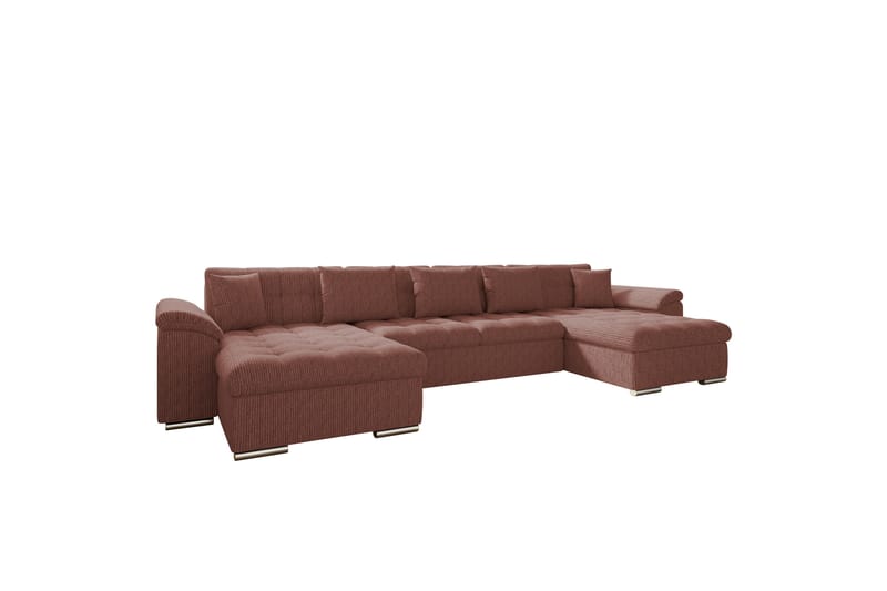 Kinzer Sofa Dobbeldivan 5-seter - Rosa - Møbler - Sofaer - U Sofa