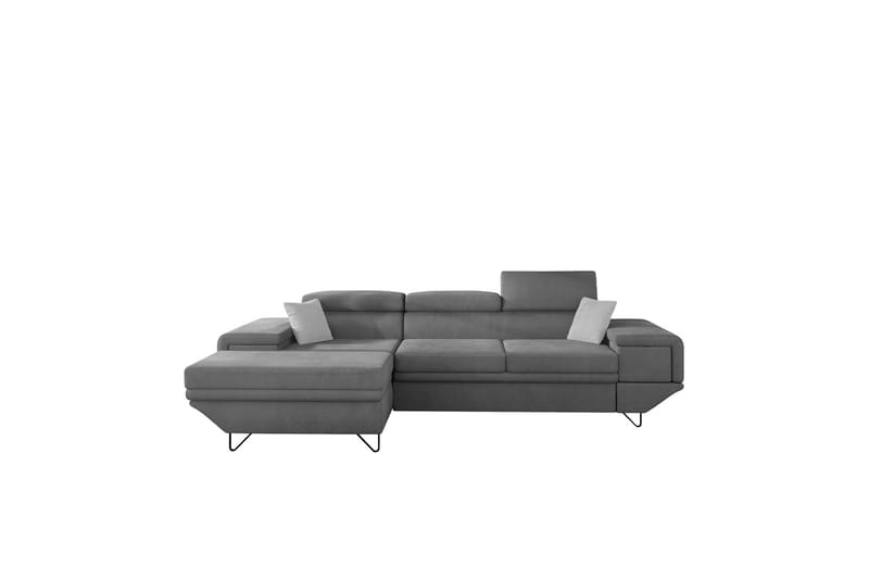 Kollekind Sofa med Divan 3-personers - Grå/Lys grå - Møbler - Sofaer - Sofa med chaiselong