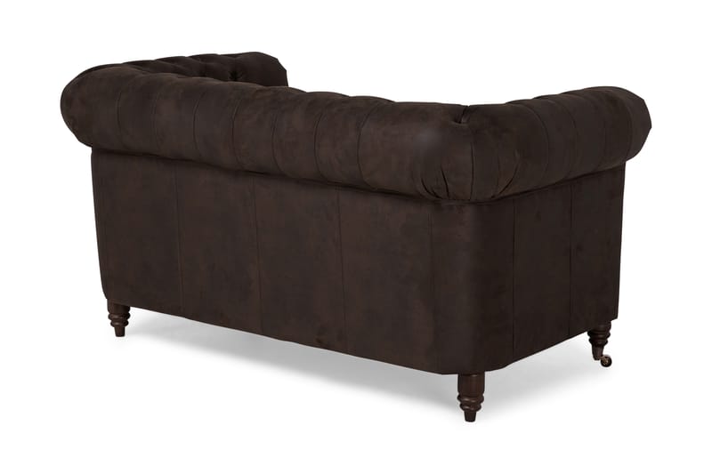 Chesterfield Deluxe 2-pers Sofa - Mørkebrun - Møbler - Sofaer - Lædersofaer