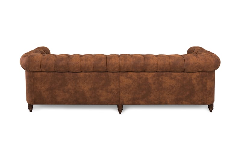 Chesterfield Deluxe 4-pers Sofa - Cognac - Møbler - Sofaer - Lædersofaer