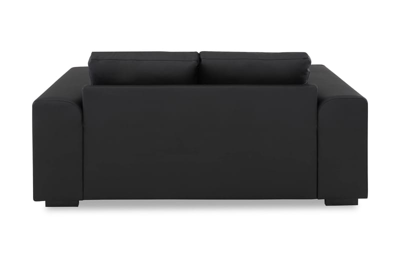 Link 2-pers Sofa Kunstlæder - Sort - Møbler - Sofaer - Lædersofaer