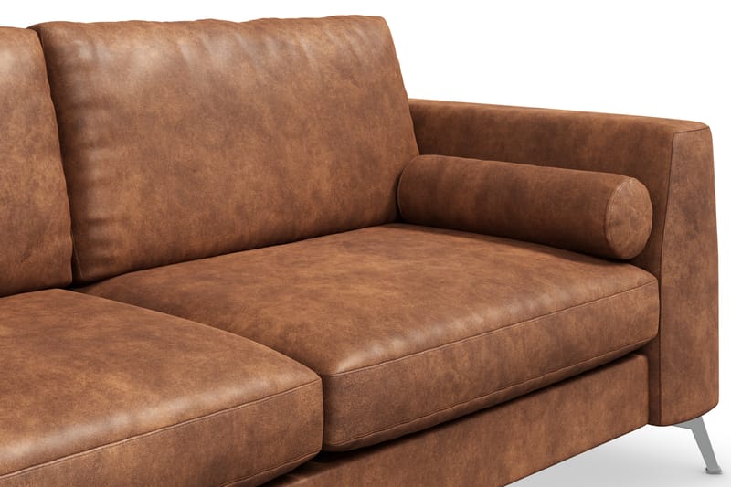 Ocean Lyx 3-Pers. Sofa - Brun/Læder - Møbler - Sofaer - Lædersofaer