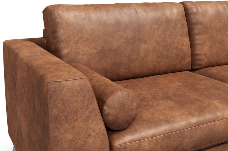 Ocean Lyx 3-Pers. Sofa - Brun/Læder - Møbler - Sofaer - Lædersofaer