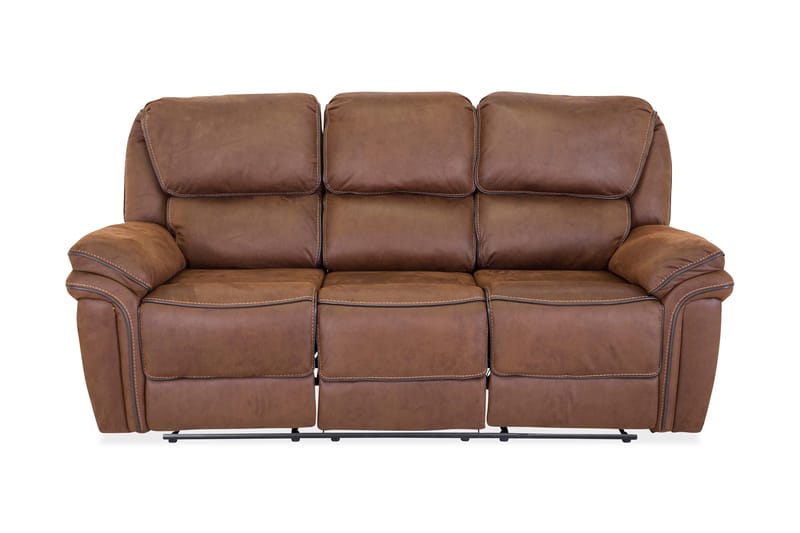 Saranda 3-personers Sofa - Brun - Møbler - Sofaer - Lædersofaer