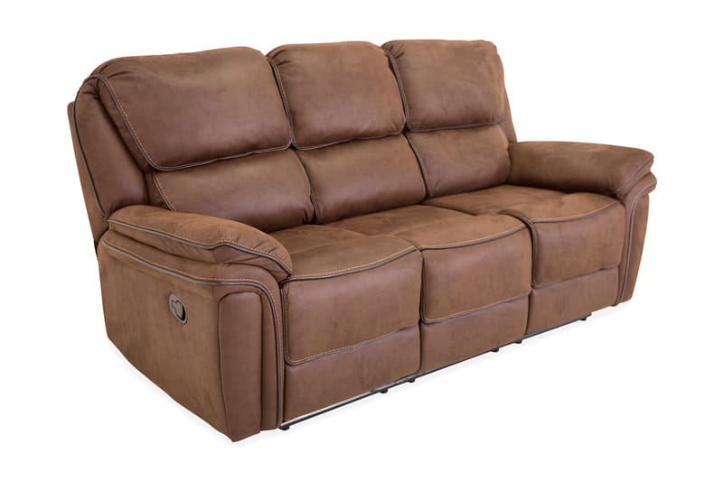 Saranda 3-personers Sofa - Brun - Møbler - Sofaer - Lædersofaer